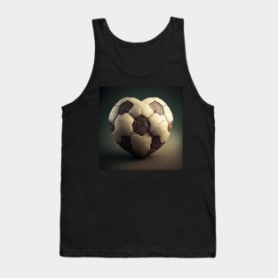 Soccer heart ball Tank Top